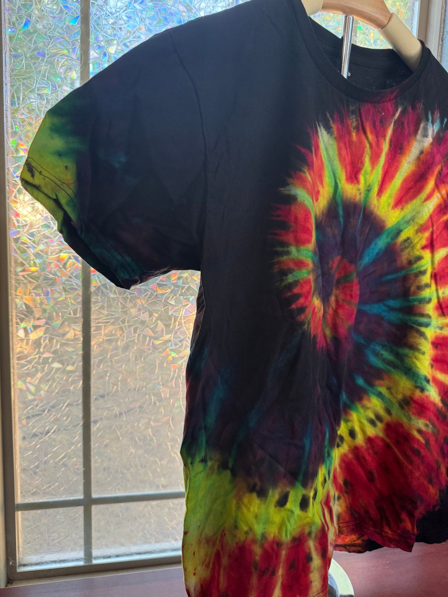 Reverse dye spiral